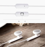 Huawei AM110 Wired Earphones Eartjes Ecouteur Earphones with Microphone White