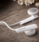 Huawei AM110 Kabelgebundene Kopfhörer Eartjes Ecouteur Kopfhörer mit Mikrofon Weiß