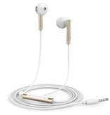 Huawei Honor AM116 Oortjes met Microfoon en Controls - 3.5mm AUX Oordopjes Wired Earphones Oortelefoon Goud