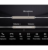 Huawei Słuchawki Honor AM116 z mikrofonem i elementami sterującymi - Słuchawki douszne AUX 3,5 mm Słuchawki przewodowe Złote