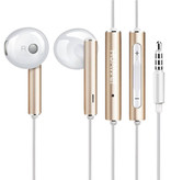 Huawei Auriculares Honor AM116 con micrófono y controles - Auriculares AUX de 3,5 mm Auriculares con cable Auriculares Oro