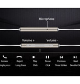 Huawei Auriculares Honor AM116 con micrófono y controles - Auriculares AUX de 3,5 mm Auriculares con cable Auriculares plateados