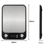 Stuff Certified® Kitchen Scale Digital - 10kg / 1g - Precision Digital Kitchen Scale White