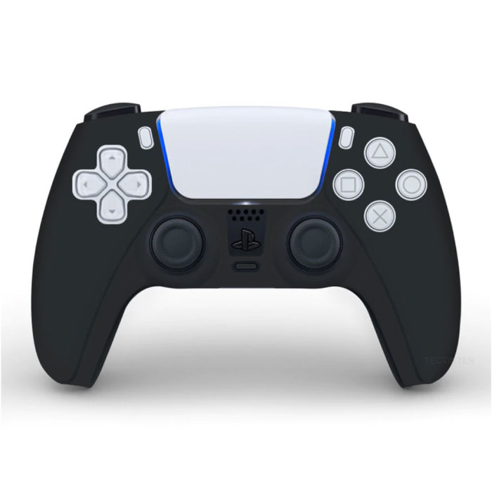Funda / piel antideslizante para el estuche del controlador de PlayStation 5 - Funda de agarre PS5 - Negro