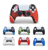 Stuff Certified® Anti-Rutsch-Hülle / Haut für PlayStation 5-Controller-Hülle - Griffabdeckung PS5 - Rot