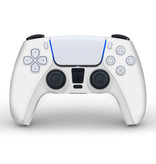 Stuff Certified® Funda / piel antideslizante para el estuche del controlador de PlayStation 5 - Funda de agarre PS5 - Blanco