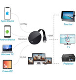 MiraScreen G7S TV-Stick für Miracast / Airplay / Anycast / DLNA - 1080p HD Cast HDMI-Empfänger Empfänger iOS & Android