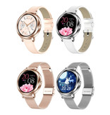Proker Fashion Smartwatch voor Vrouwen - Fitness Sport Activity Tracker Smartphone Horloge iOS Android - Goud