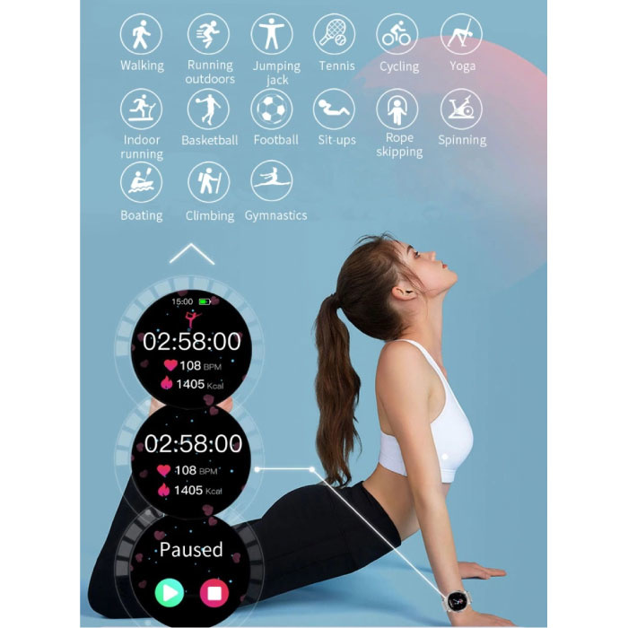 Proker SmartWatch Moda para la Mujer Fitness Sport Control de actividad