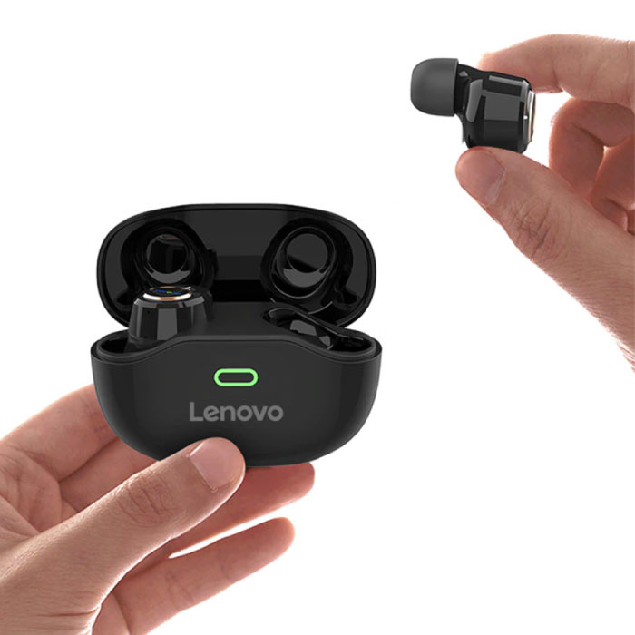 Lenovo Écouteurs sans fil X18 - Écouteurs True Touch Control TWS Bluetooth 5.0 Écouteurs sans fil Écouteurs noirs