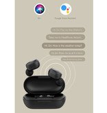 Lenovo Auriculares inalámbricos GT2 - Control de un botón Auriculares TWS Auriculares inalámbricos Bluetooth 5.0 Auriculares Auriculares Negro