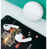 Juessen Słuchawki bezprzewodowe Pro 5 - True Touch Control Słuchawki douszne TWS Bezprzewodowe słuchawki Bluetooth 5.0 Słuchawki douszne Białe