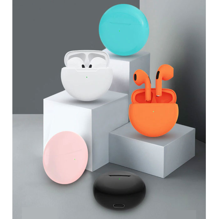 Juessen Pro 5 Draadloze Oortjes - True Touch Control TWS Oordopjes Bluetooth 5.0  Wireless Buds Earphones Oortelefoon Roze