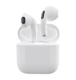 Juessen Auriculares inalámbricos Pro 4 - True Touch Control TWS Auriculares Bluetooth 5.0 Auriculares inalámbricos Auriculares Auriculares Blanco