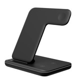 DCAE 3 in 1 Ladestation für Apple iPhone / iWatch / AirPods - Ladestation 15W Wireless Pad Schwarz