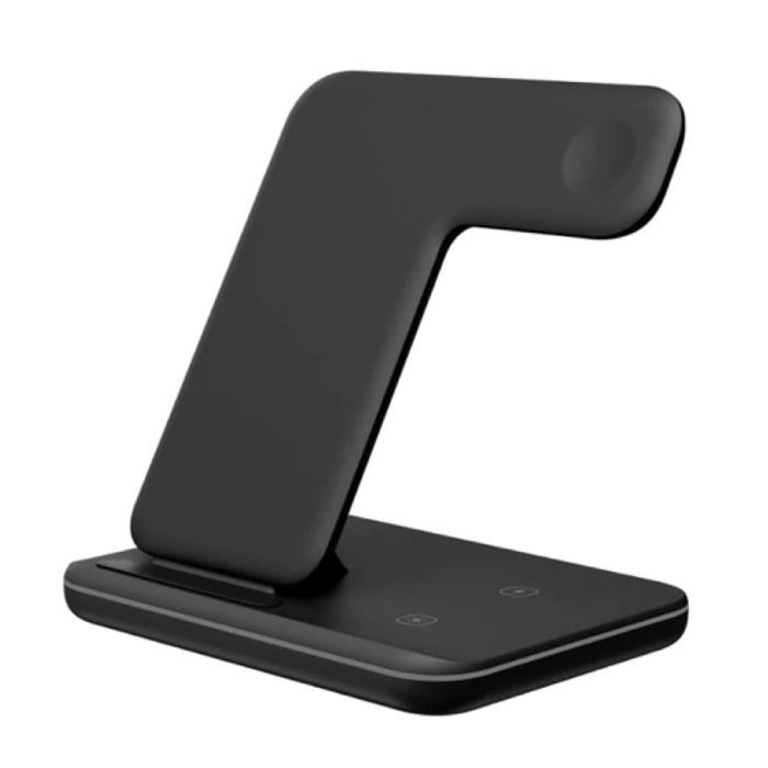 Stazione di ricarica 3 in 1 per Apple iPhone / iWatch / AirPods - Dock di ricarica Tappetino wireless da 15 W nero