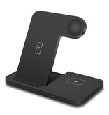 DCAE 3 in 1 Charging Station for Apple iPhone / iWatch / AirPods - Charging Dock 15W Wireless Pad Black