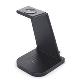 Linghuang Estación de carga plegable 3 en 1 para Apple iPhone / iWatch / AirPods - Base de carga 10W Wireless Pad Blanco