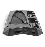 Stuff Certified® Support de support de refroidissement multifonctionnel à double ventilateur et station de charge pour PlayStation 5 - PS5 - Refroidisseur standard de refroidissement noir