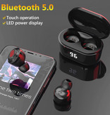 REMAX A6 Draadloze Oortjes - True Touch Control TWS Oordopjes Bluetooth 5.0  Wireless Ear Buds Earphones Oortelefoon Zwart