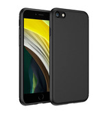 USLION iPhone 7 Ultra Thin Case - Twarde, matowe etui w kolorze czarnym