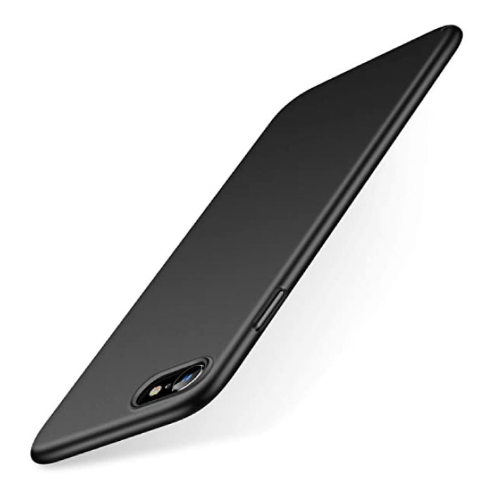 iPhone 8 Plus Ultra Thin Case - Hartmatte Hülle Schwarz