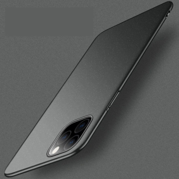 iPhone 11 Pro Ultra Thin Case - Hard Matte Case Cover Black