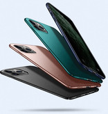 USLION iPhone 12 Ultra Thin Case - Hartmatte Hülle Schwarz