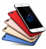 USLION Custodia ultra sottile per iPhone SE (2020) - Cover rigida opaca color oro
