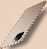 USLION Coque Ultra Fine pour iPhone 12 - Coque Rigide Matte Dorée