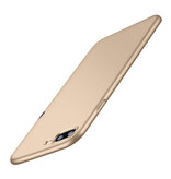 USLION iPhone 7 Plus Ultra Dun Hoesje - Hard Matte Case Cover Goud