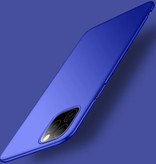 USLION Custodia ultra sottile per iPhone 12 - Cover rigida opaca Blu