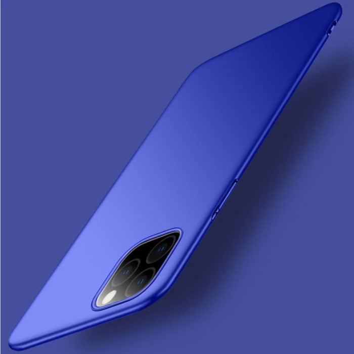 iPhone 11 Pro Ultra Thin Case - twarde, matowe etui w kolorze niebieskim