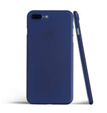 USLION Coque Ultra Fine pour iPhone SE (2020) - Coque Rigide Matte Bleu