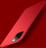 USLION Custodia ultra sottile per iPhone 12 Mini - Cover rigida opaca rossa