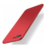 USLION Custodia ultra sottile per iPhone XS Max - Cover rigida opaca rossa