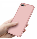 USLION Custodia ultra sottile per iPhone SE (2020) - Cover rigida opaca rosa