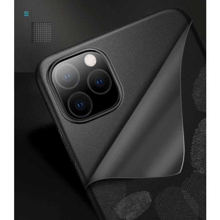 USLION Carcasa Ultra Delgada para iPhone 12 Pro Max - Carcasa Dura Mate Azul Oscuro