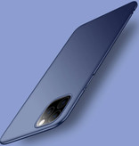 USLION iPhone 12 Pro Max Ultra Dun Hoesje - Hard Matte Case Cover Donkerblauw