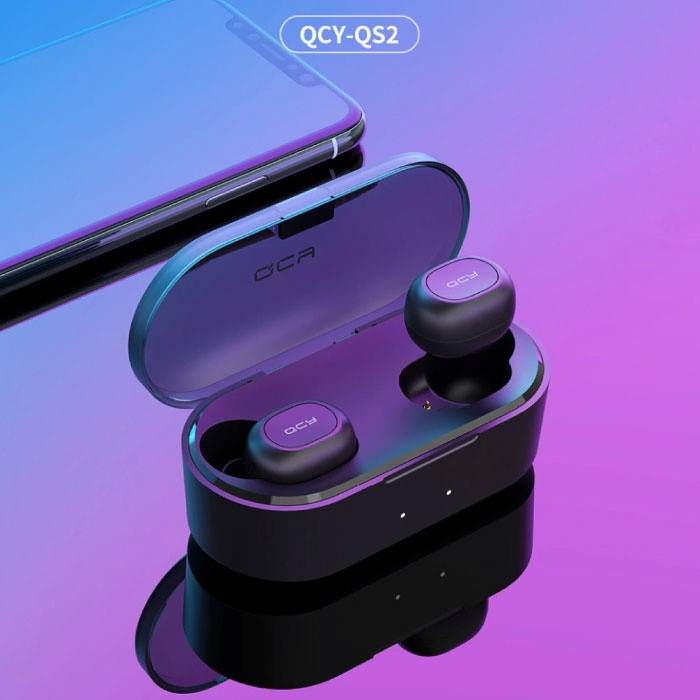 QCY QS2 Wireless Earphones - Bluetooth 5.0-Ohrhörer - Ear Wireless Buds Earphones Earbuds Earphones Black