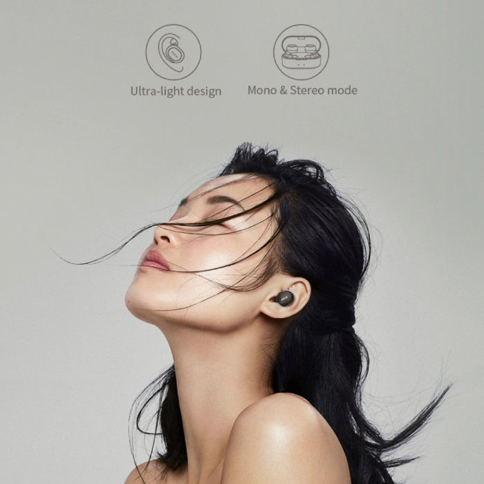 QCY QS2 Wireless Earphones - Bluetooth 5.0-Ohrhörer - Ear Wireless Buds Earphones Earbuds Earphones Black