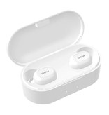 QCY Bezprzewodowe słuchawki douszne QS2 - Słuchawki douszne Bluetooth 5.0 - Słuchawki douszne Słuchawki bezprzewodowe Słuchawki douszne Białe