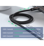 UGREEN HDMI-Kabel 2,1 V Hochgeschwindigkeit 1 Meter - 8 K bei 60 Hz - HD Dolby 7.1