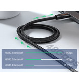 UGREEN HDMI-Kabel 2,1 V Hochgeschwindigkeit 2 Meter - 8 K bei 60 Hz - HD Dolby 7.1