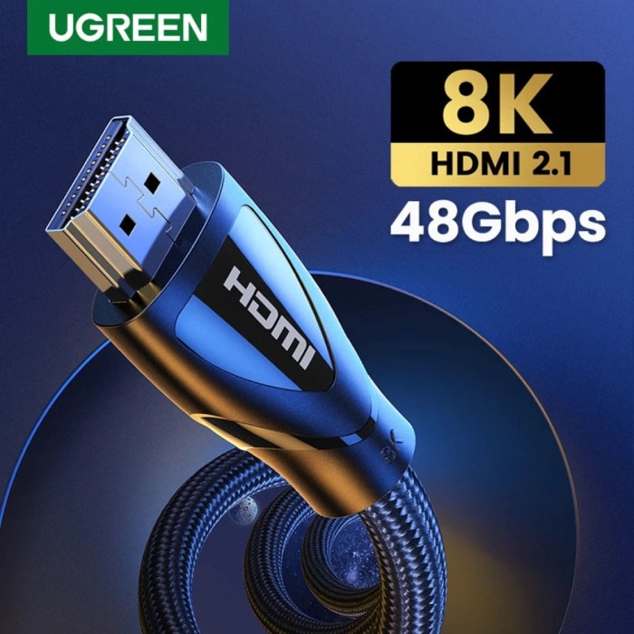 UGREEN HDMI Cable 2.1V High Speed 3 Meter - 8K @ 60Hz - HD Dolby 7.1