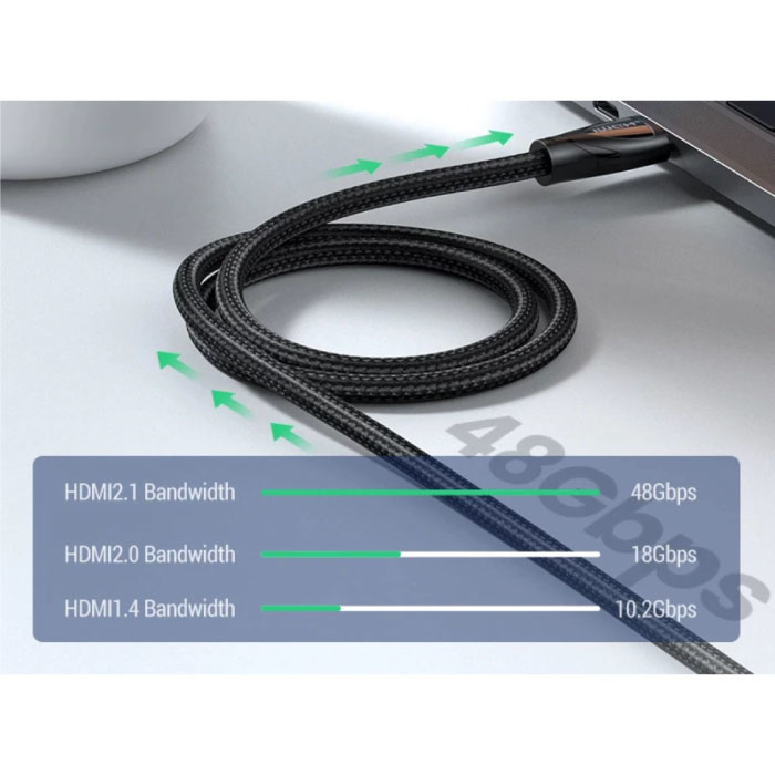 UGREEN Kabel HDMI 2,1 V High Speed, 3 metry - 8K przy 60 Hz - HD Dolby 7.1