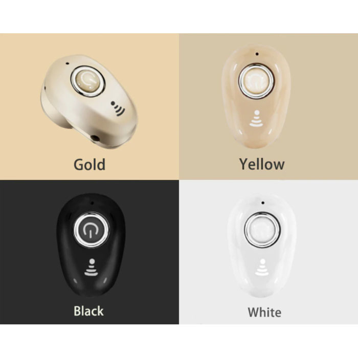 TedGem Auricolare Bluetooth senza fili S650 con pulsante multifunzione - TWS Ear Wireless Bud Earphone Earbud Earphone Black