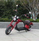 Stuff Certified® Citycoco Chopper - Elektrische Smart E Scooter Harley - 21" - 2000W - 20Ah - Rood