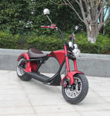 Stuff Certified® City Coco Chopper - Smart Electric E Scooter Harley - 21 "- 2000W - 20Ah - Rojo