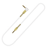 Felkin Cavo AUX da 3,5 mm placcato in oro - Jack audio - 1,8 metri - Bianco